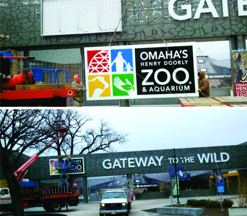 New Signage for Henry Doorly Zoo's Main Entrance and Parking Lots
